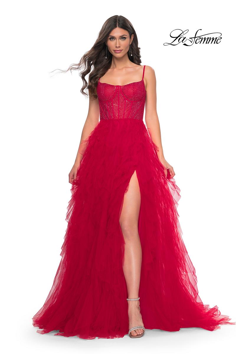 La Femme Dress 32233 - RED