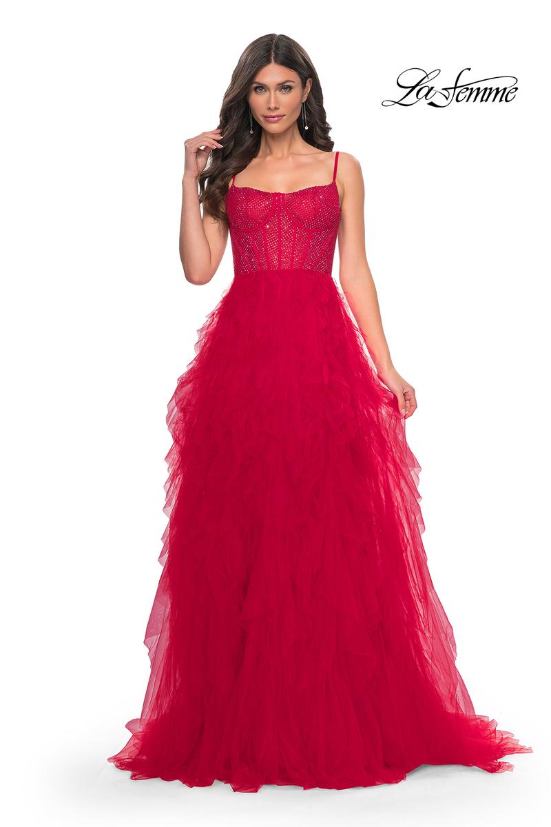 La Femme Dress 32233 - RED
