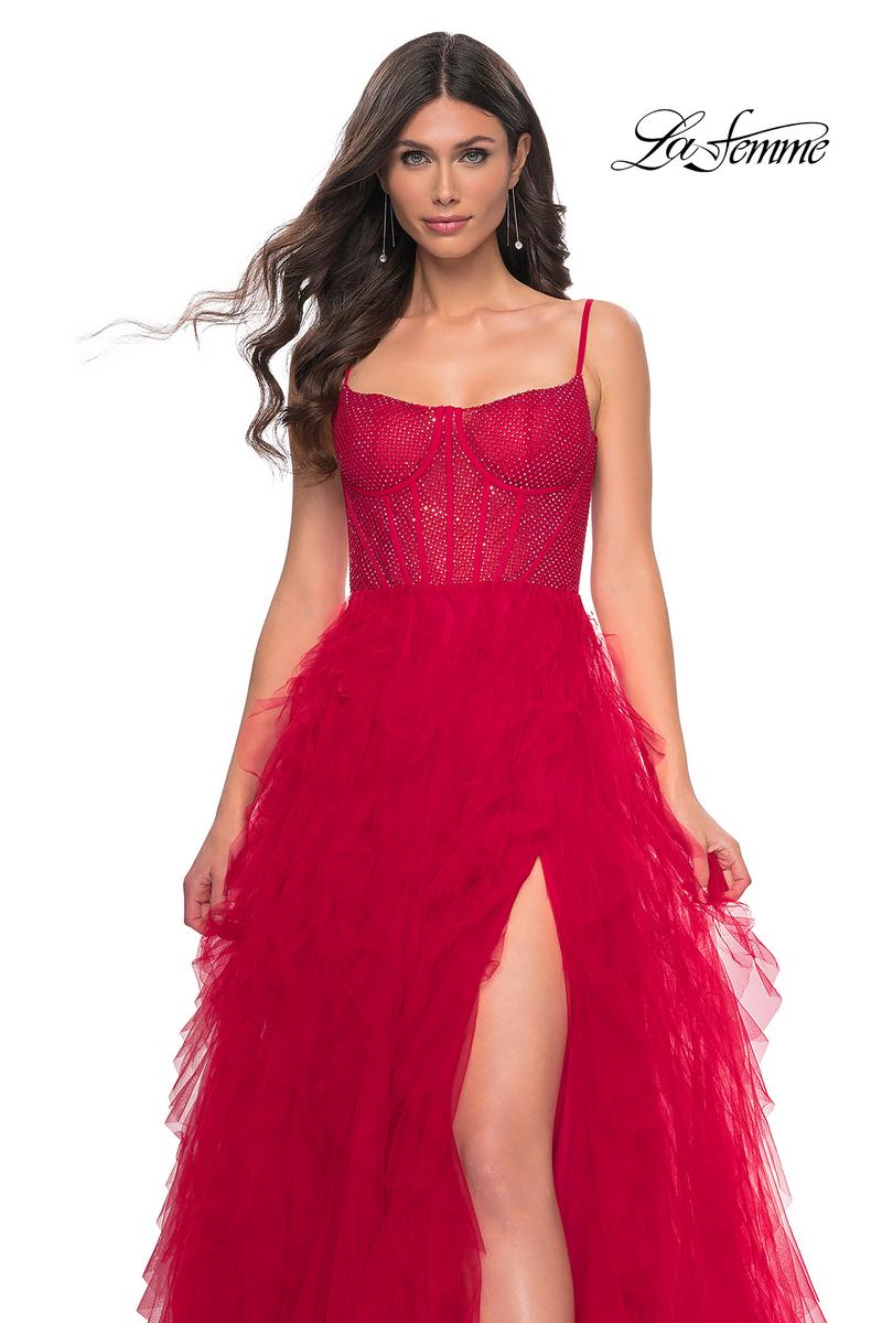 La Femme Dress 32233 - RED