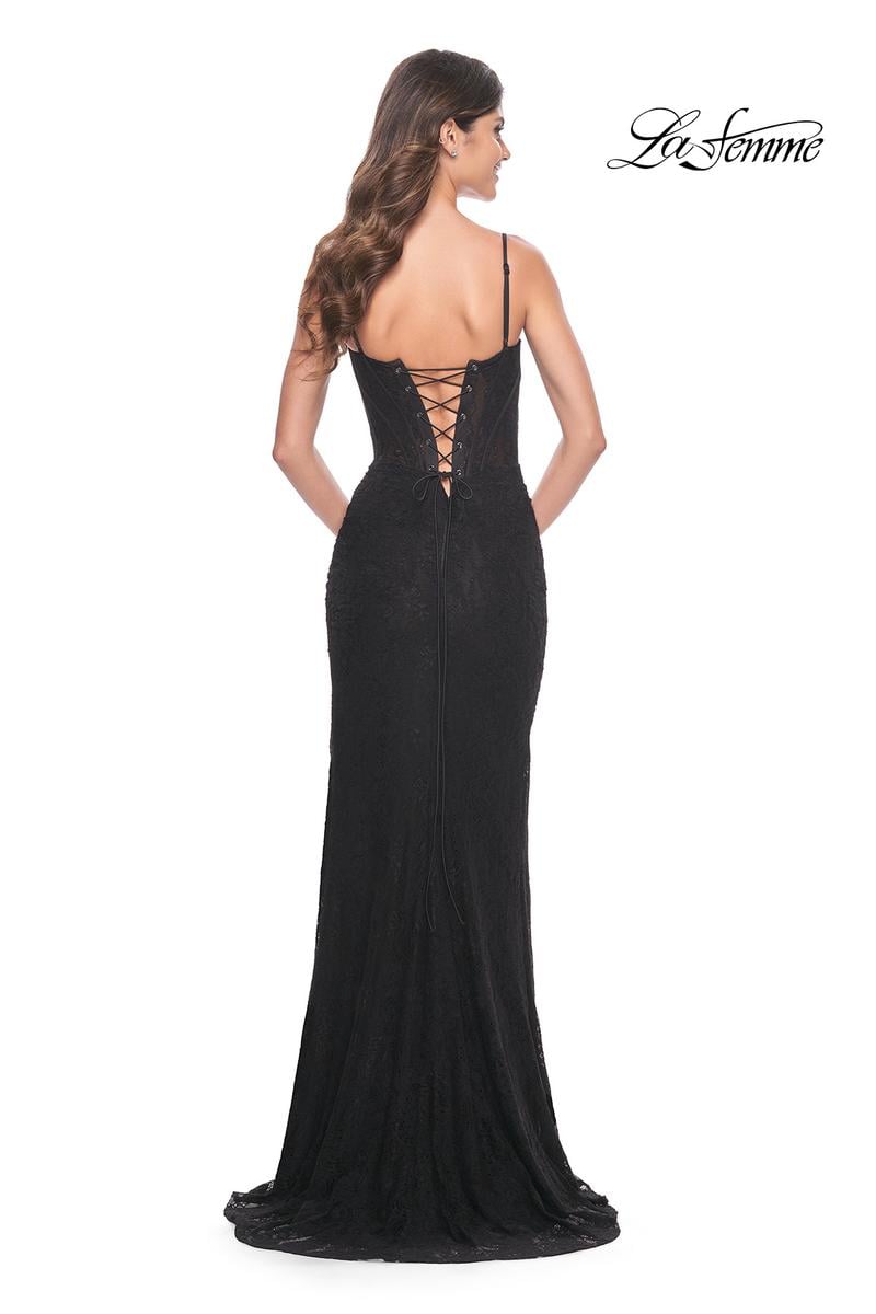 La Femme Dress 32237 - BLACK