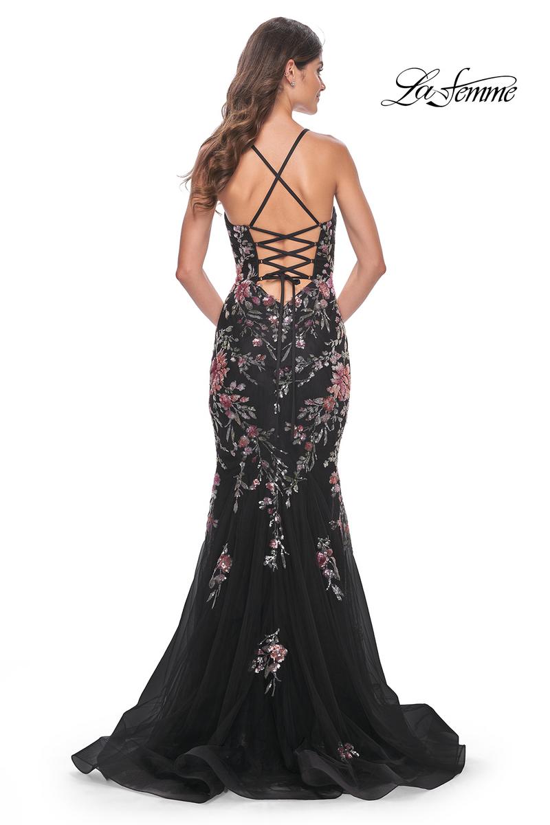 La Femme Dress 32246 - BLACK