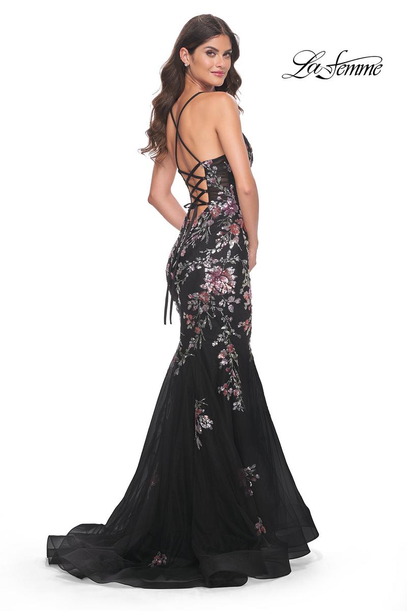 La Femme Dress 32246 - BLACK