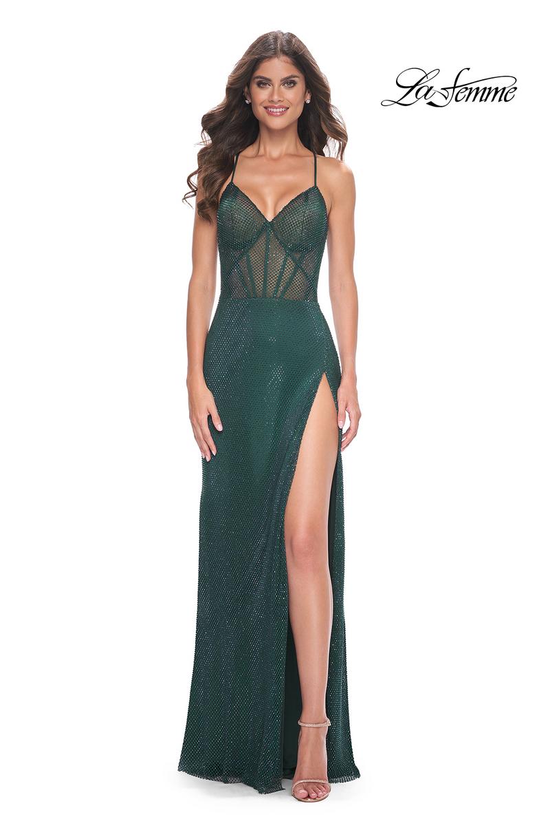 La Femme Dress 32247 - DARK EMERALD