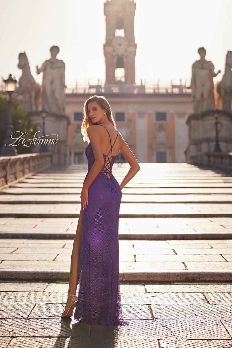 La Femme Dress 32247 - ROYAL PURPLE