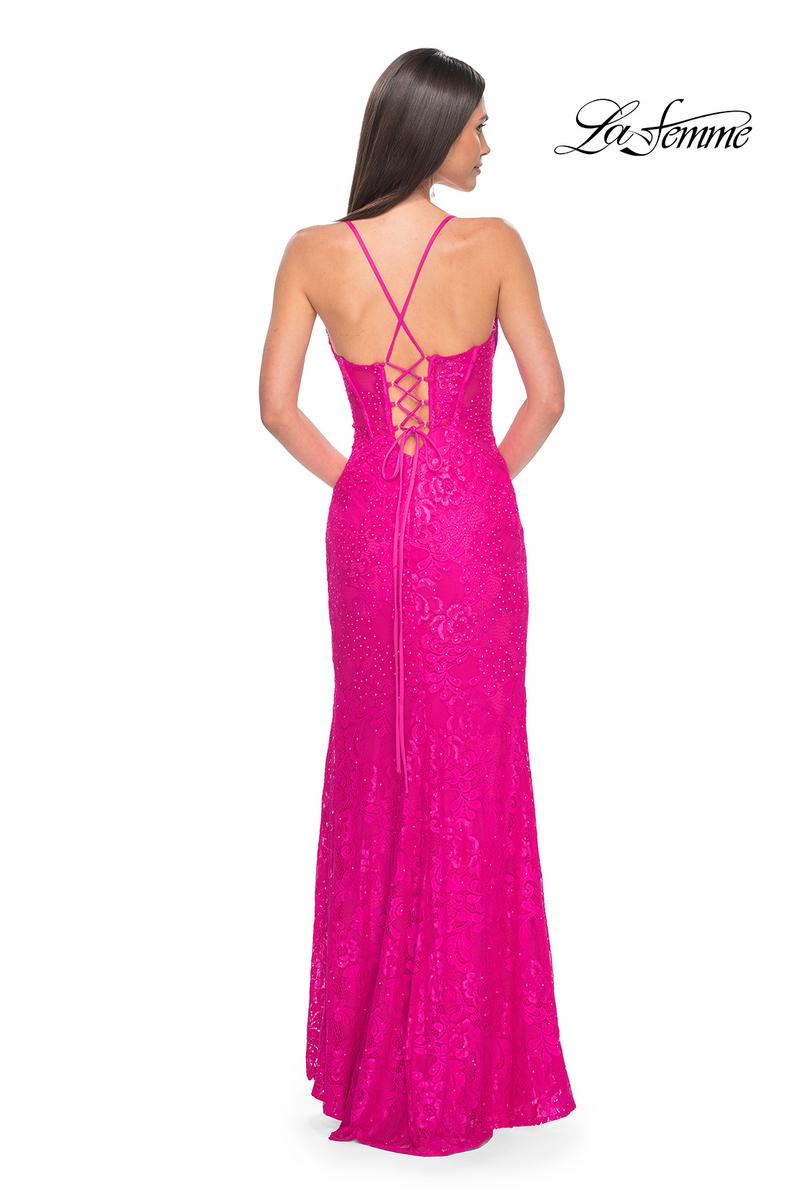 La Femme Dress 32248 - HOT FUCHSIA