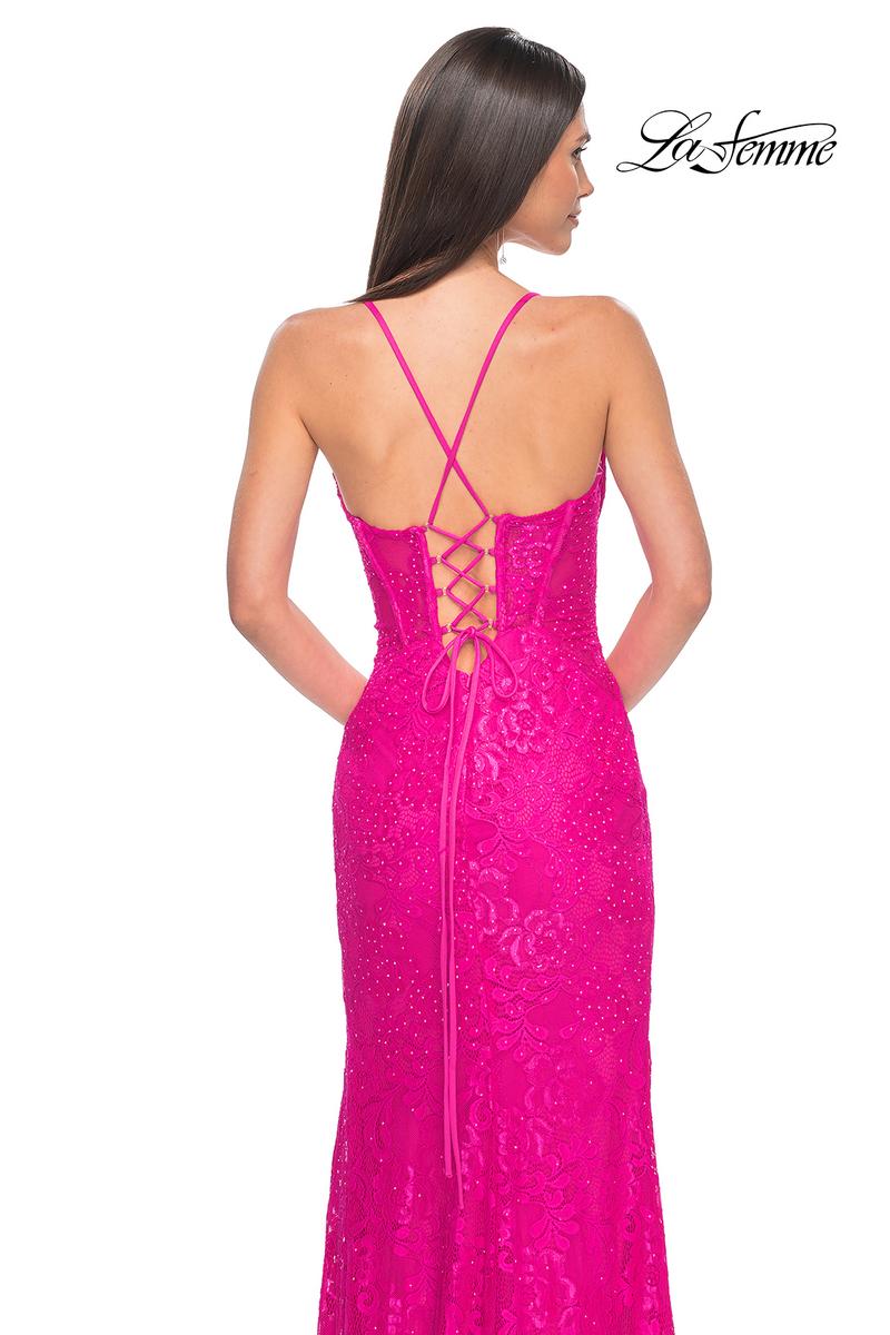 La Femme Dress 32248 - HOT FUCHSIA