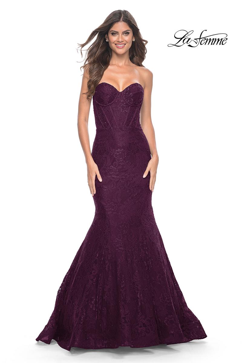 La Femme Dress 32249 - DARK BERRY