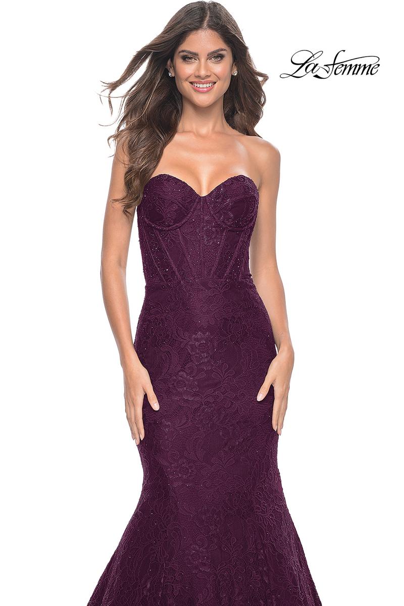 La Femme Dress 32249 - DARK BERRY