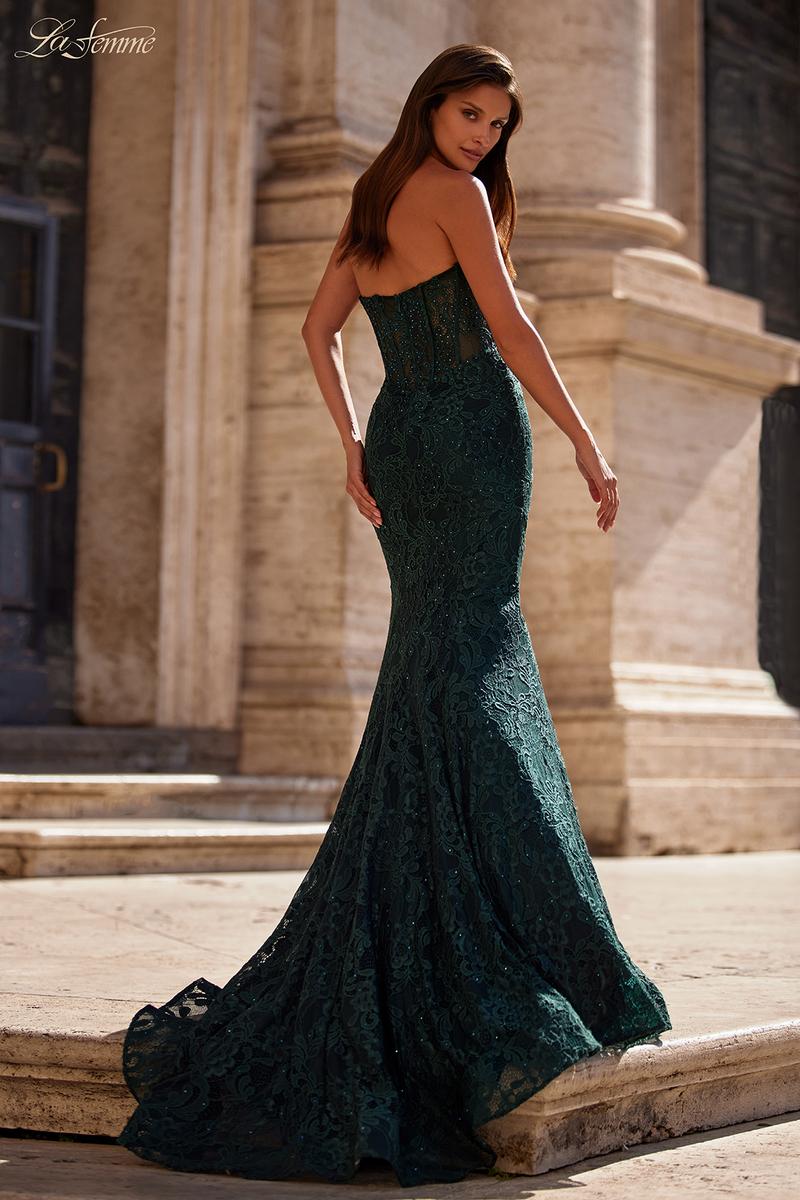 La Femme Dress 32249 - DARK EMERALD