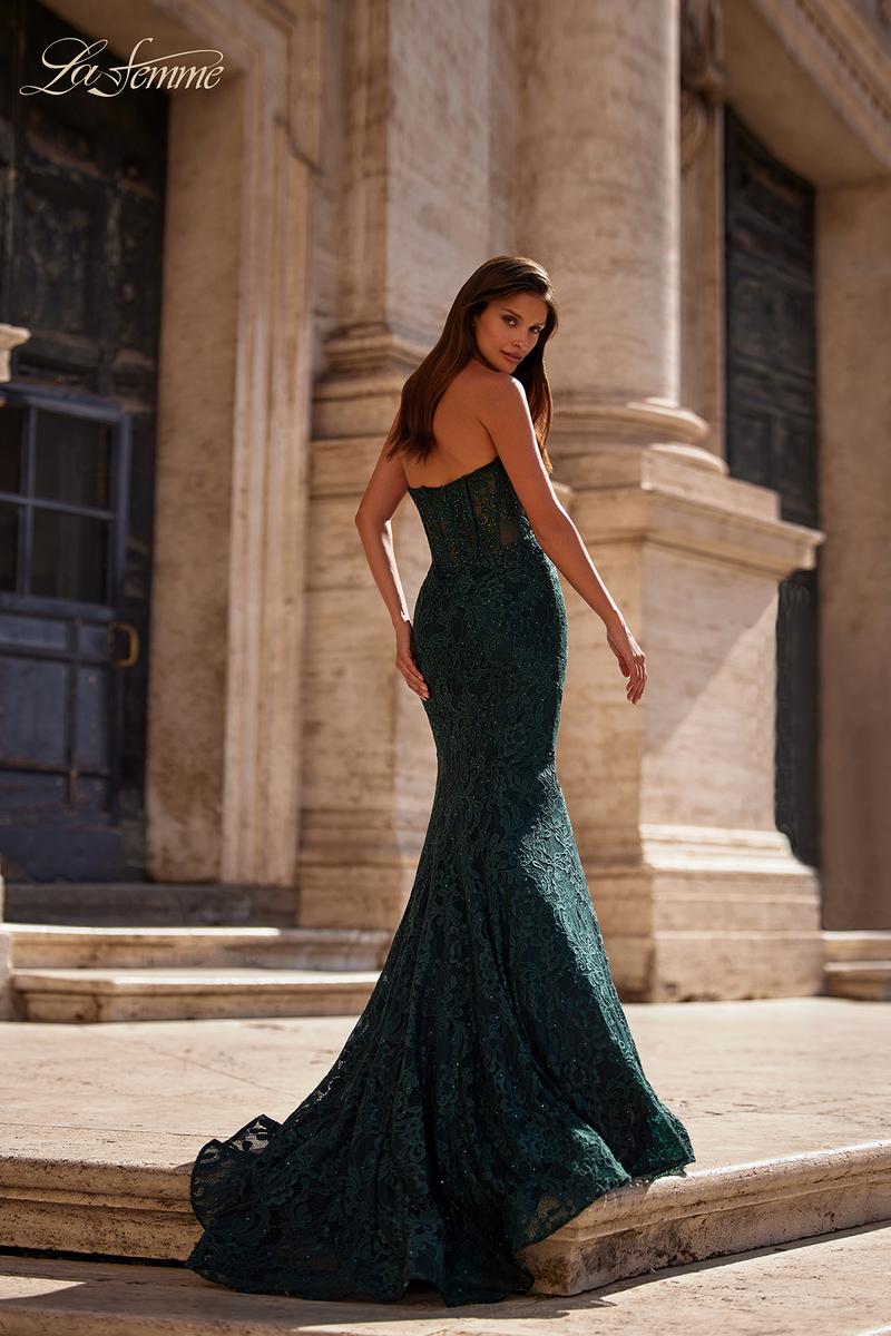 La Femme Dress 32249 - DARK EMERALD
