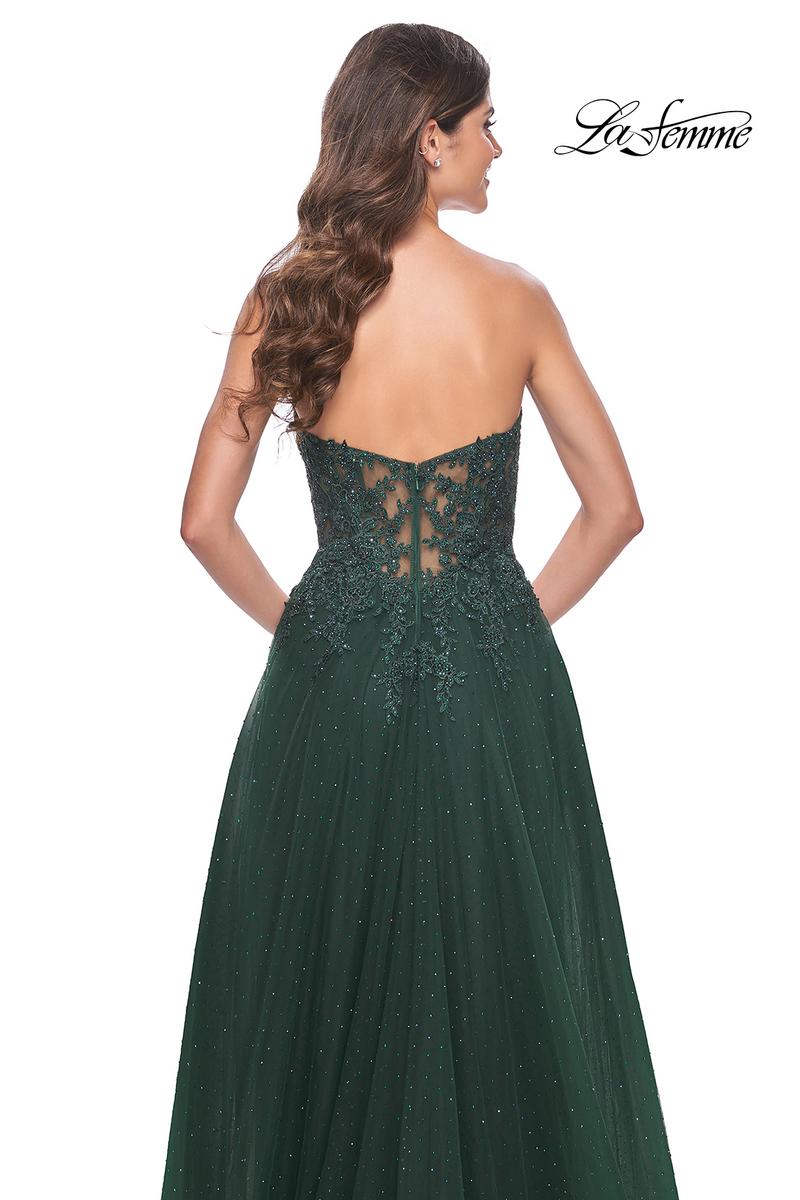 La Femme Dress 32253 - DARK EMERALD