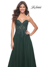 La Femme Dress 32253 - DARK EMERALD