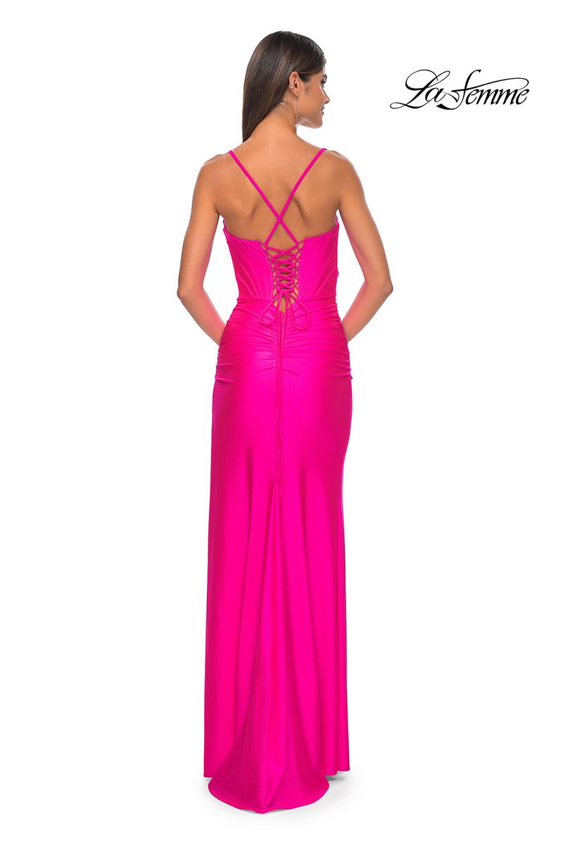 La Femme Dress 32256 - HOT PINK