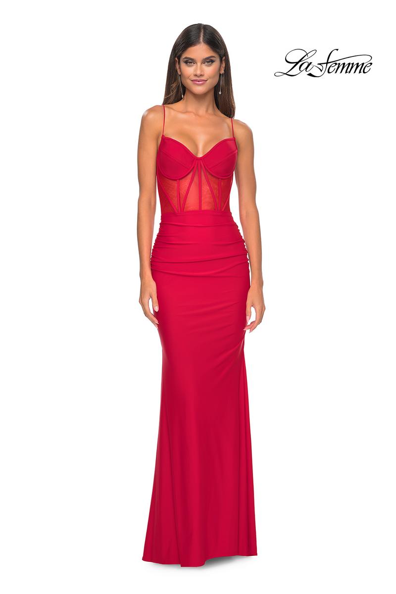 La Femme Dress 32258 - RED