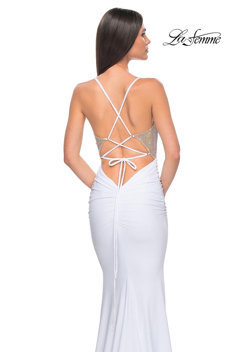 La Femme Dress 32260 - WHITE