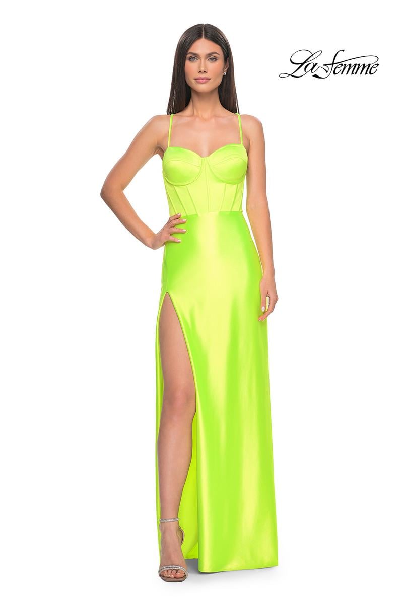 La Femme Dress 32262 - BRIGHT GREEN