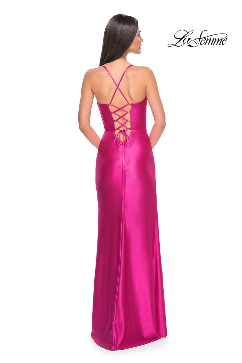 La Femme Dress 32262 - HOT FUCHSIA