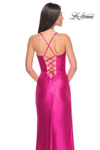 La Femme Dress 32262 - HOT FUCHSIA