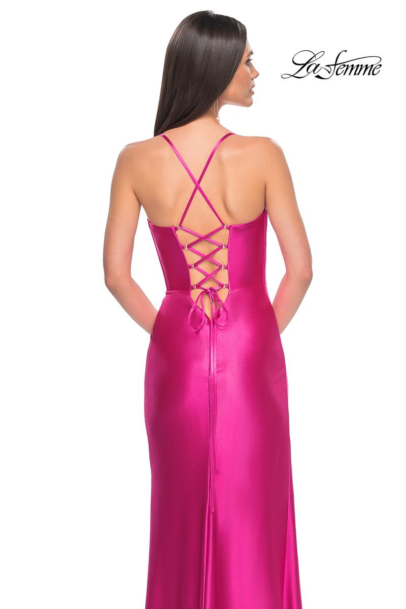 La Femme Dress 32262 - HOT FUCHSIA