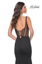 La Femme Dress 32268 - BLACK