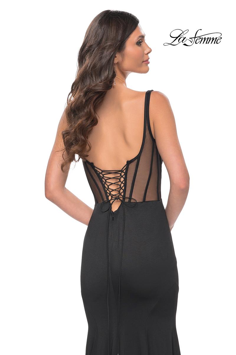 La Femme Dress 32268 - BLACK