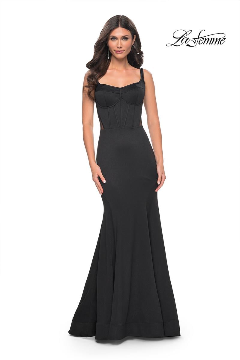La Femme Dress 32268 - BLACK
