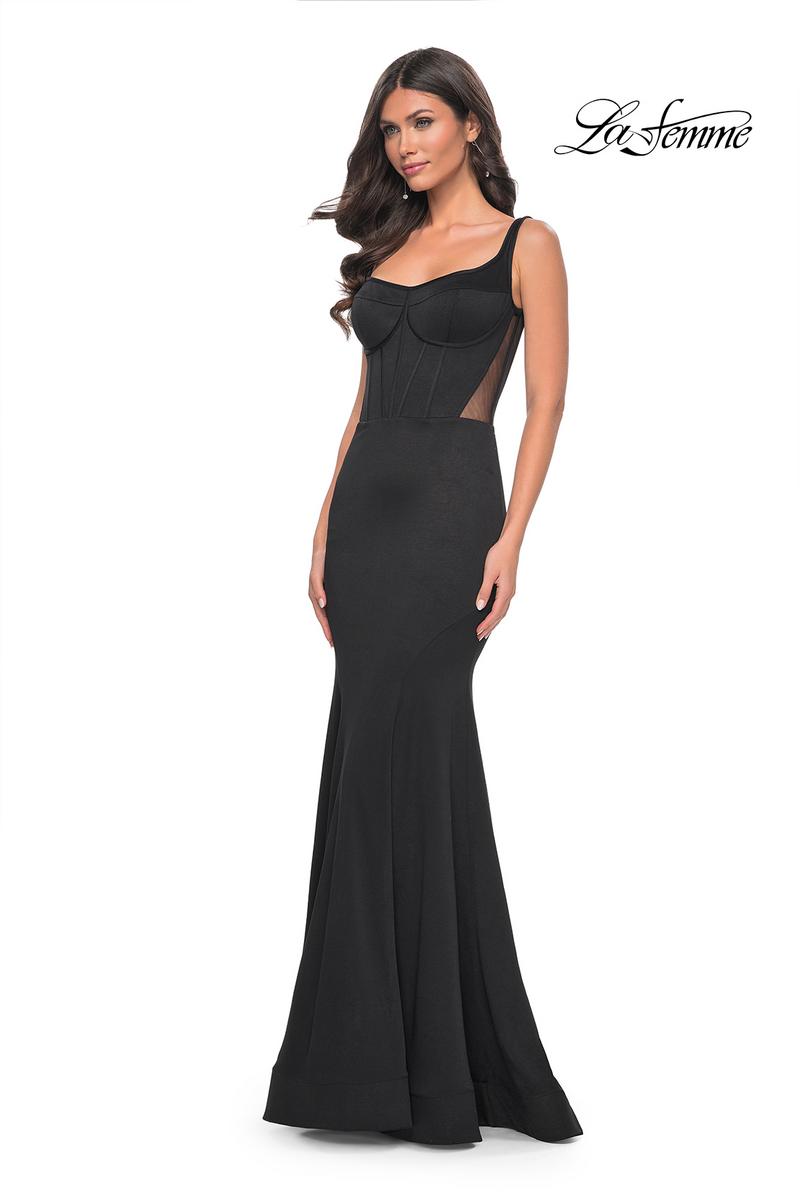 La Femme Dress 32268 - BLACK