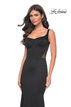 La Femme Dress 32268 - BLACK