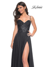 La Femme Dress 32276 - BLACK