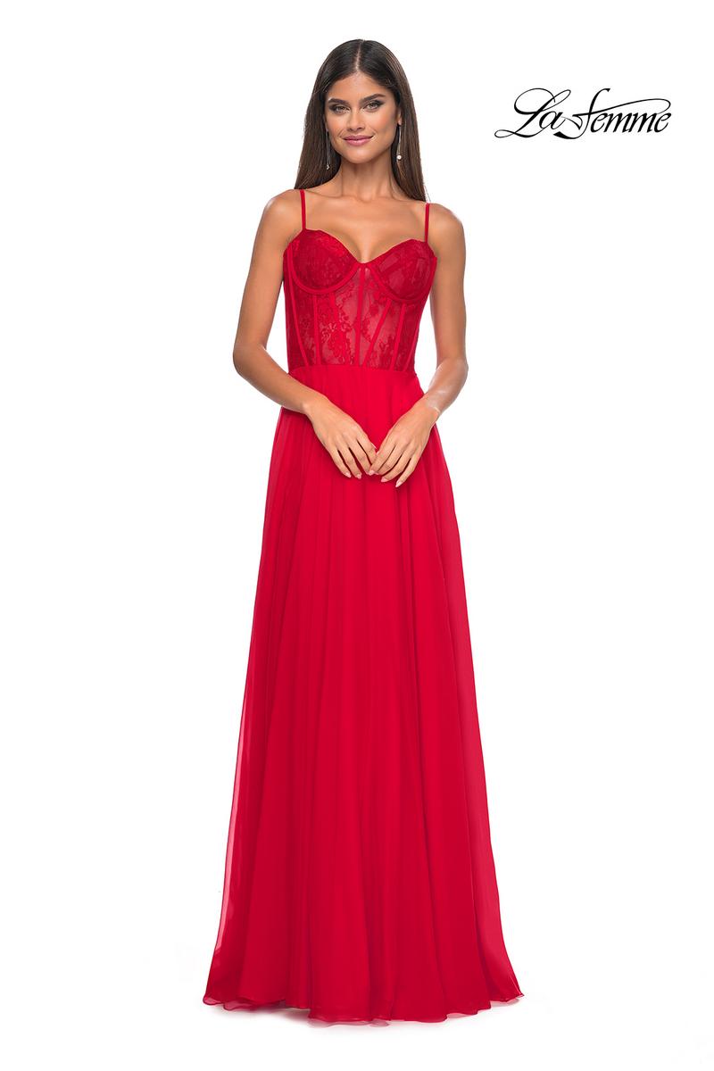 La Femme Dress 32276 - RED