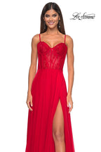 La Femme Dress 32276 - RED