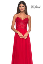 La Femme Dress 32276 - RED