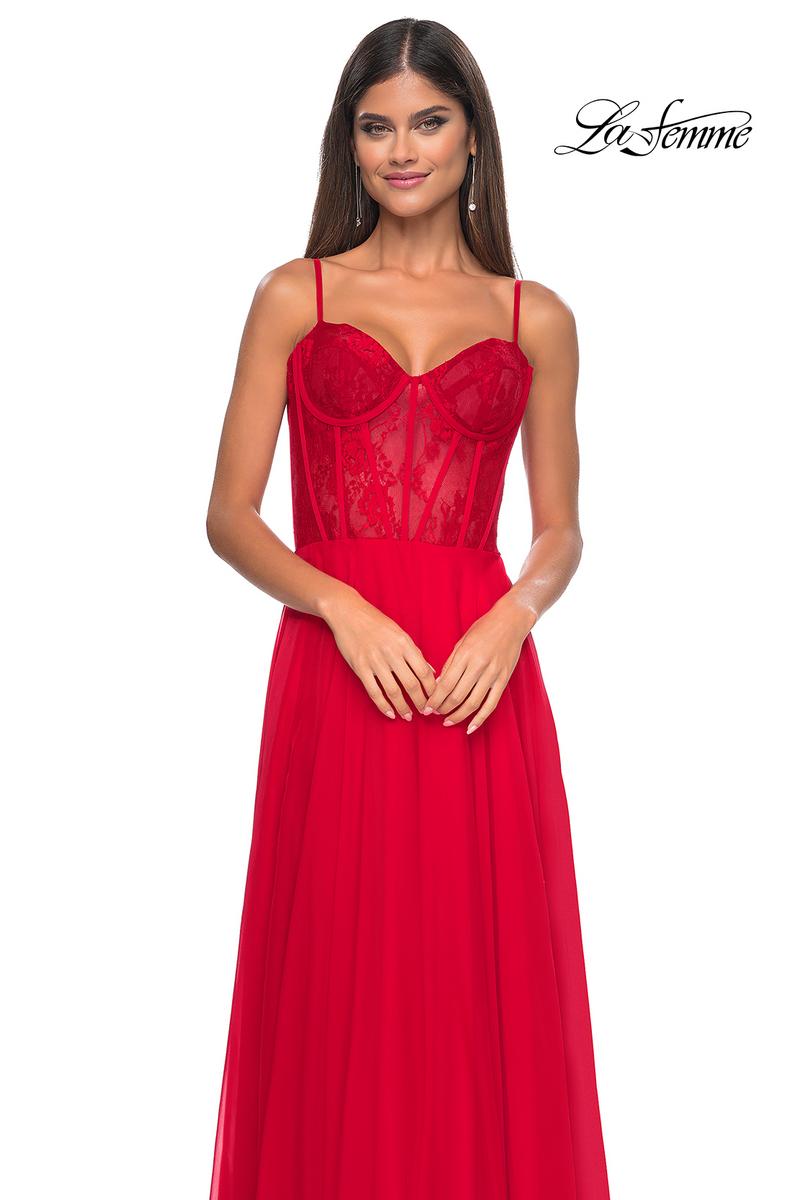 La Femme Dress 32276 - RED