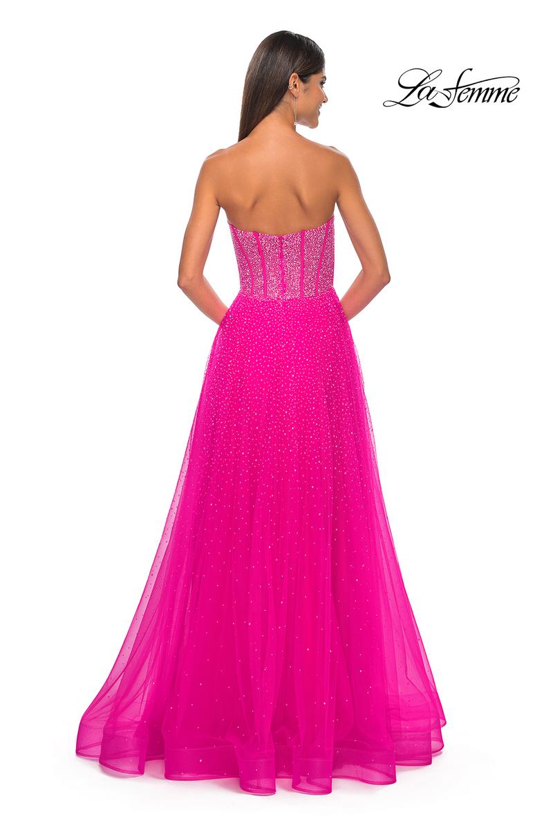 La Femme Dress 32278 - HOT FUCHSIA