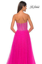 La Femme Dress 32278 - HOT FUCHSIA