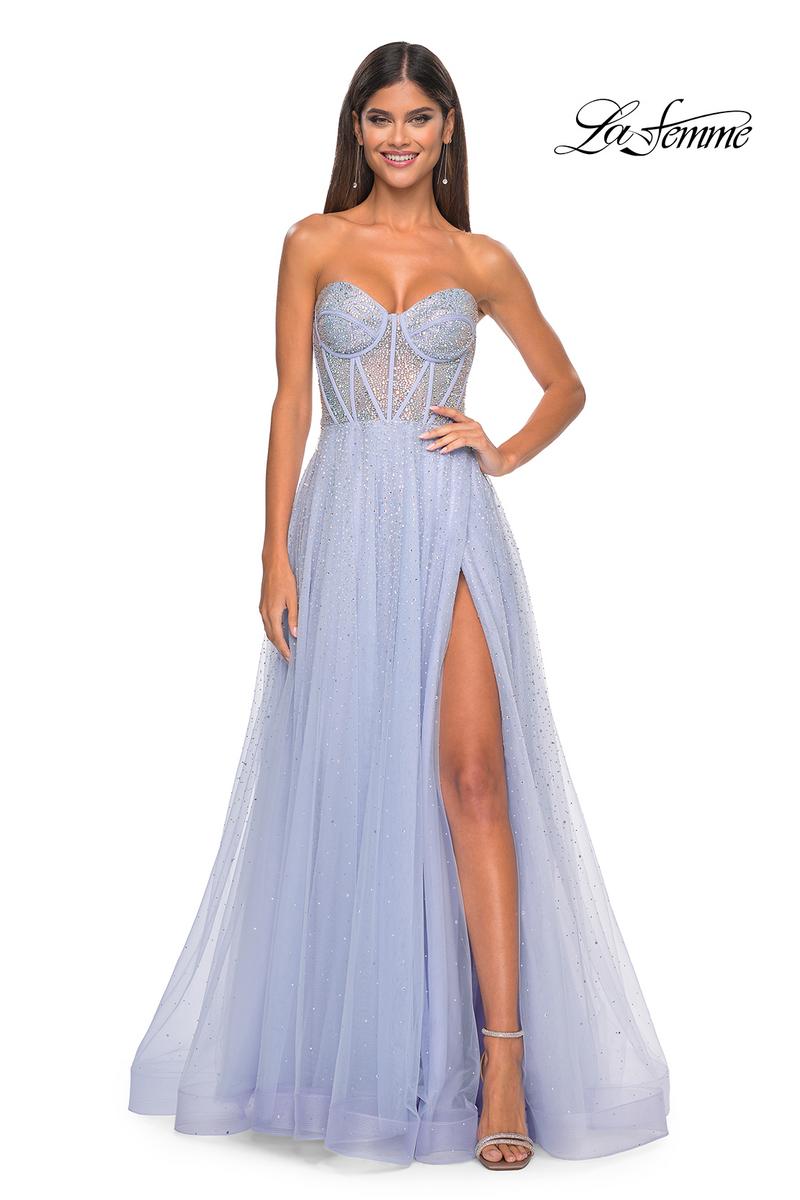 La Femme Dress 32278 - LIGHT PERIWINKLE