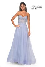 La Femme Dress 32278 - LIGHT PERIWINKLE