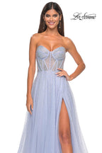La Femme Dress 32278 - LIGHT PERIWINKLE