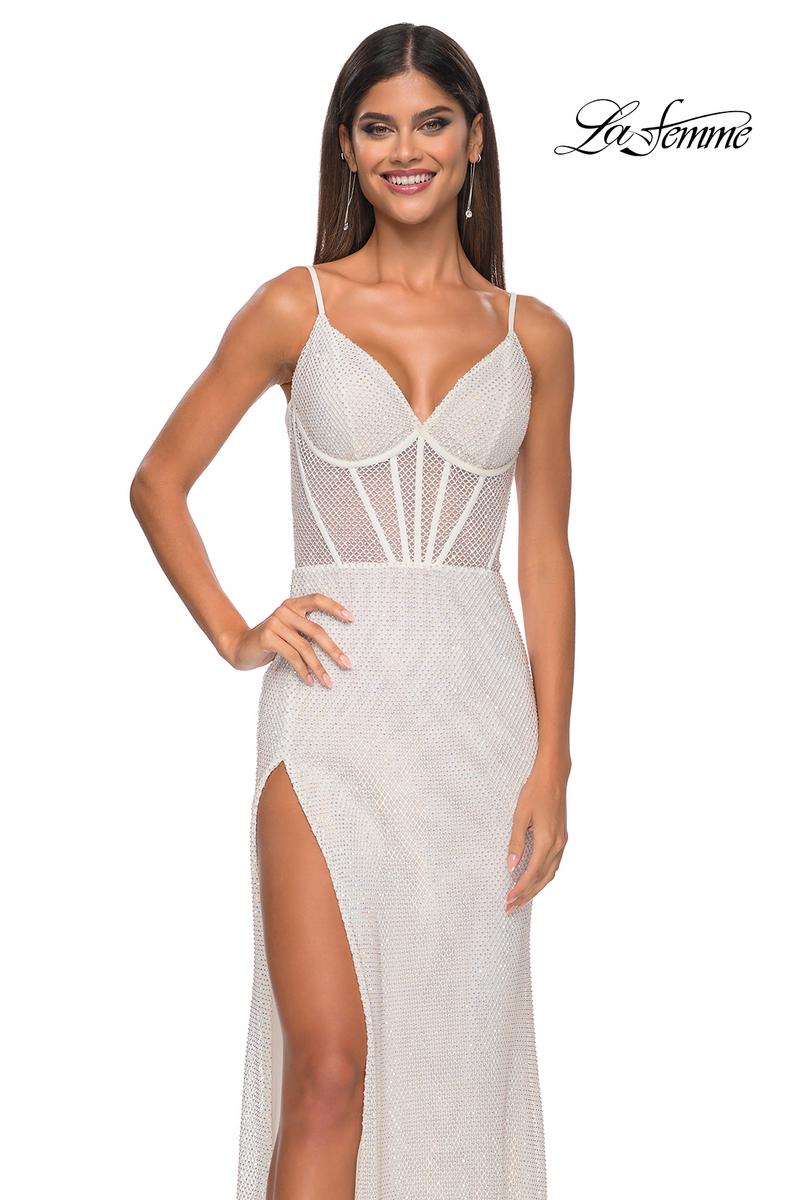 La Femme Dress 32285 - WHITE
