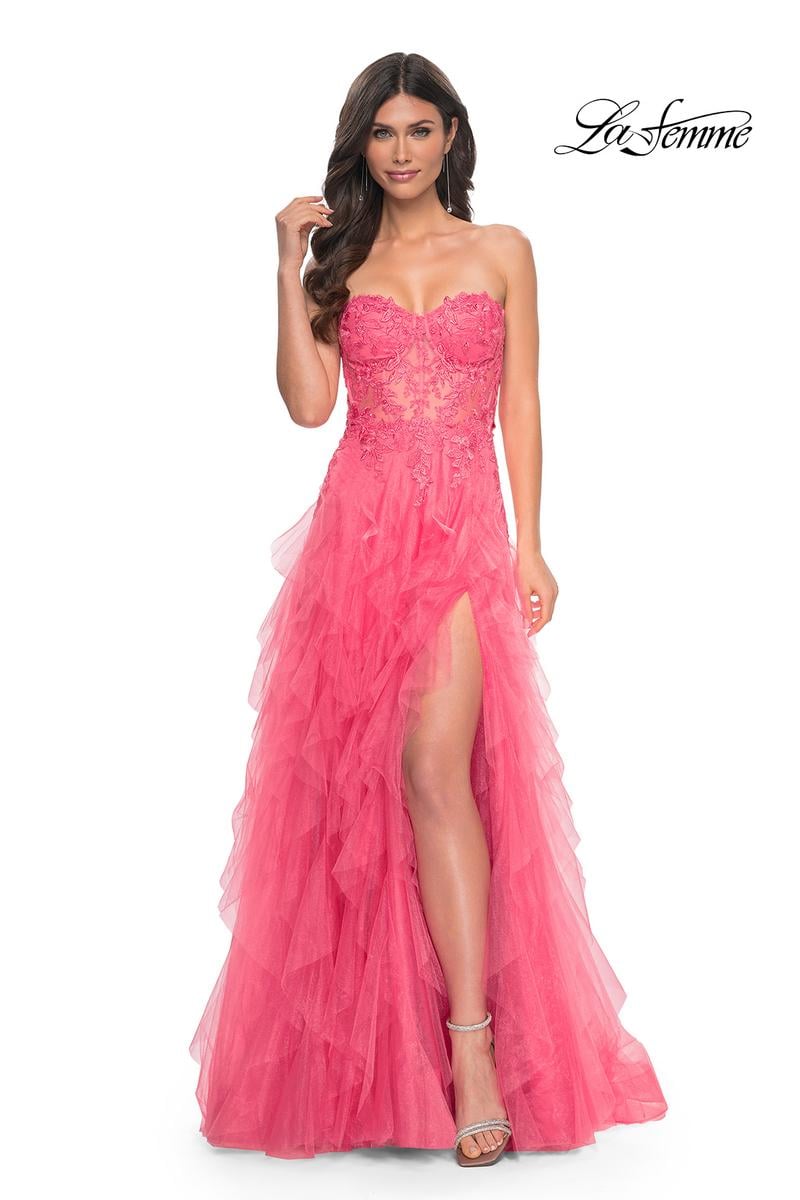 La Femme Dress 32286 - CORAL