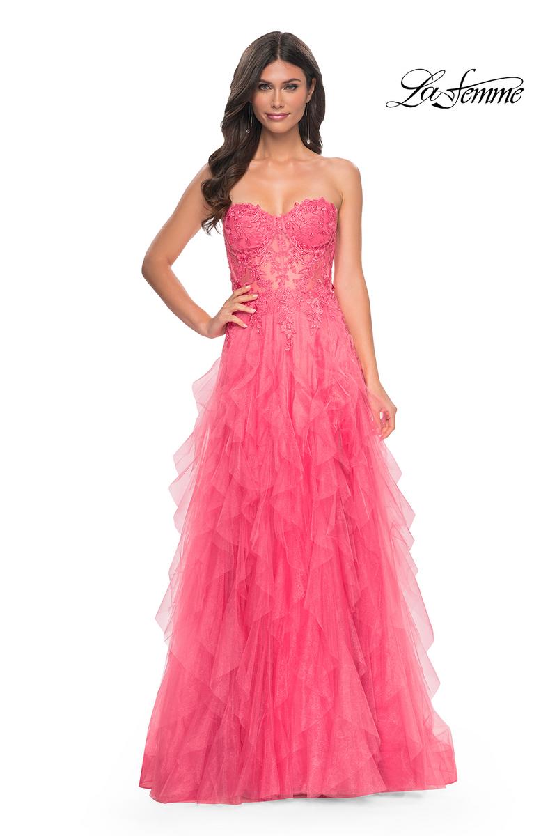 La Femme Dress 32286 - CORAL
