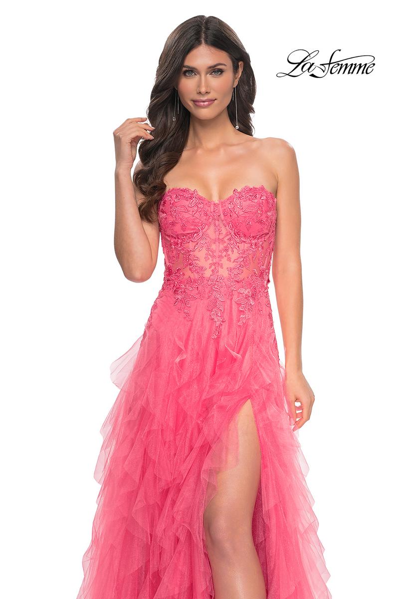 La Femme Dress 32286 - CORAL