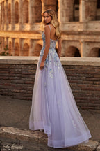 La Femme Dress 32288 - LAVENDER GRAY