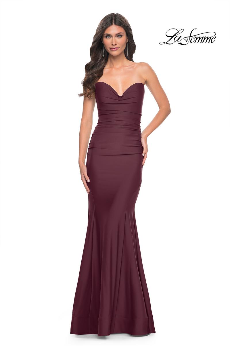 La Femme Dress 32289 - DARK WINE