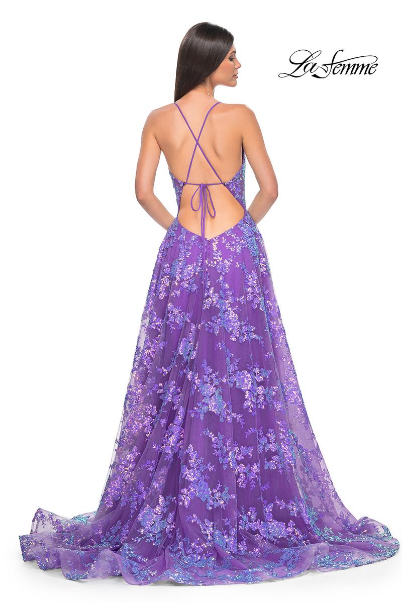 La Femme Dress 32291 - PURPLE