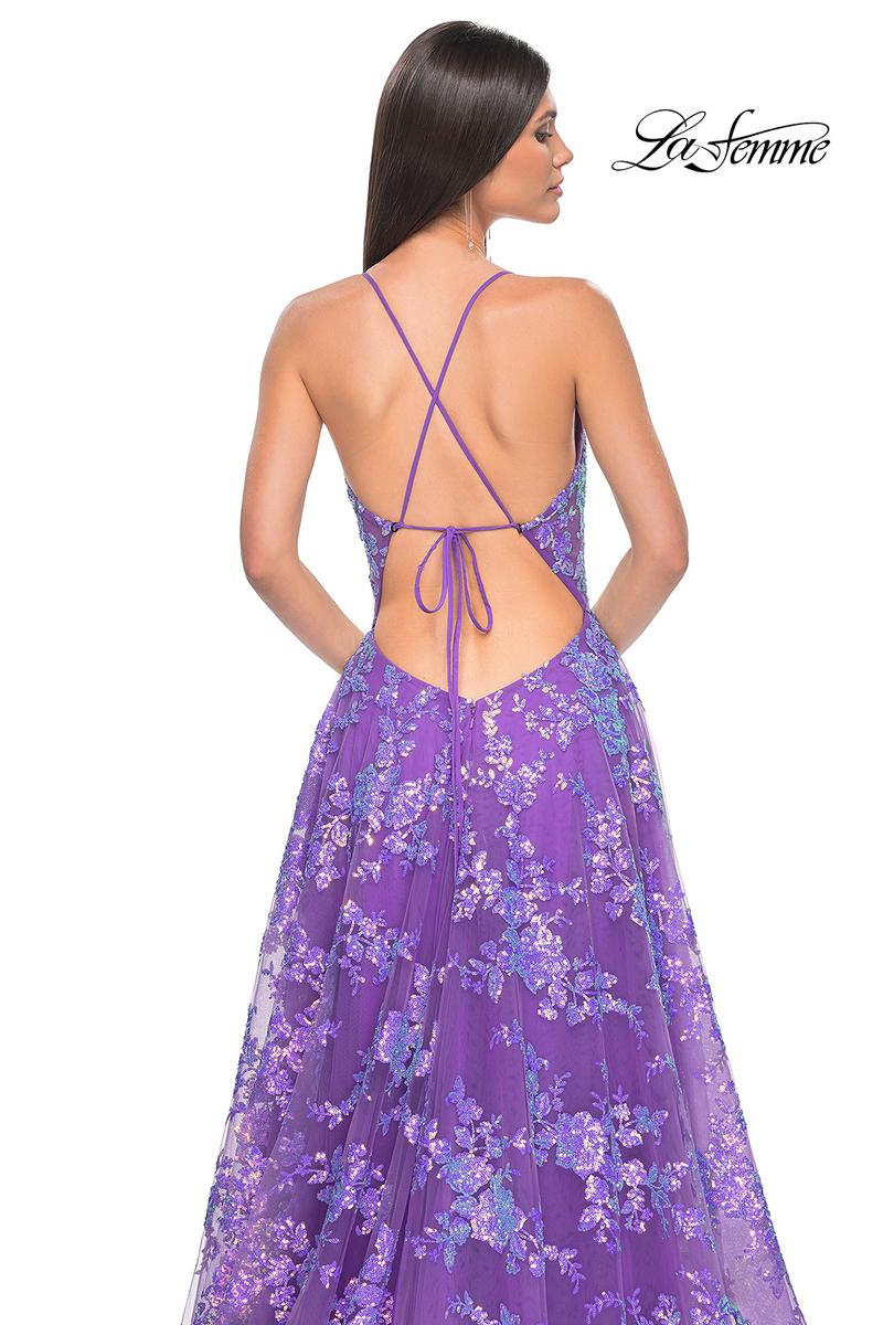La Femme Dress 32291 - PURPLE