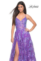 La Femme Dress 32291 - PURPLE