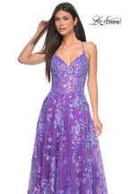 La Femme Dress 32291 - PURPLE