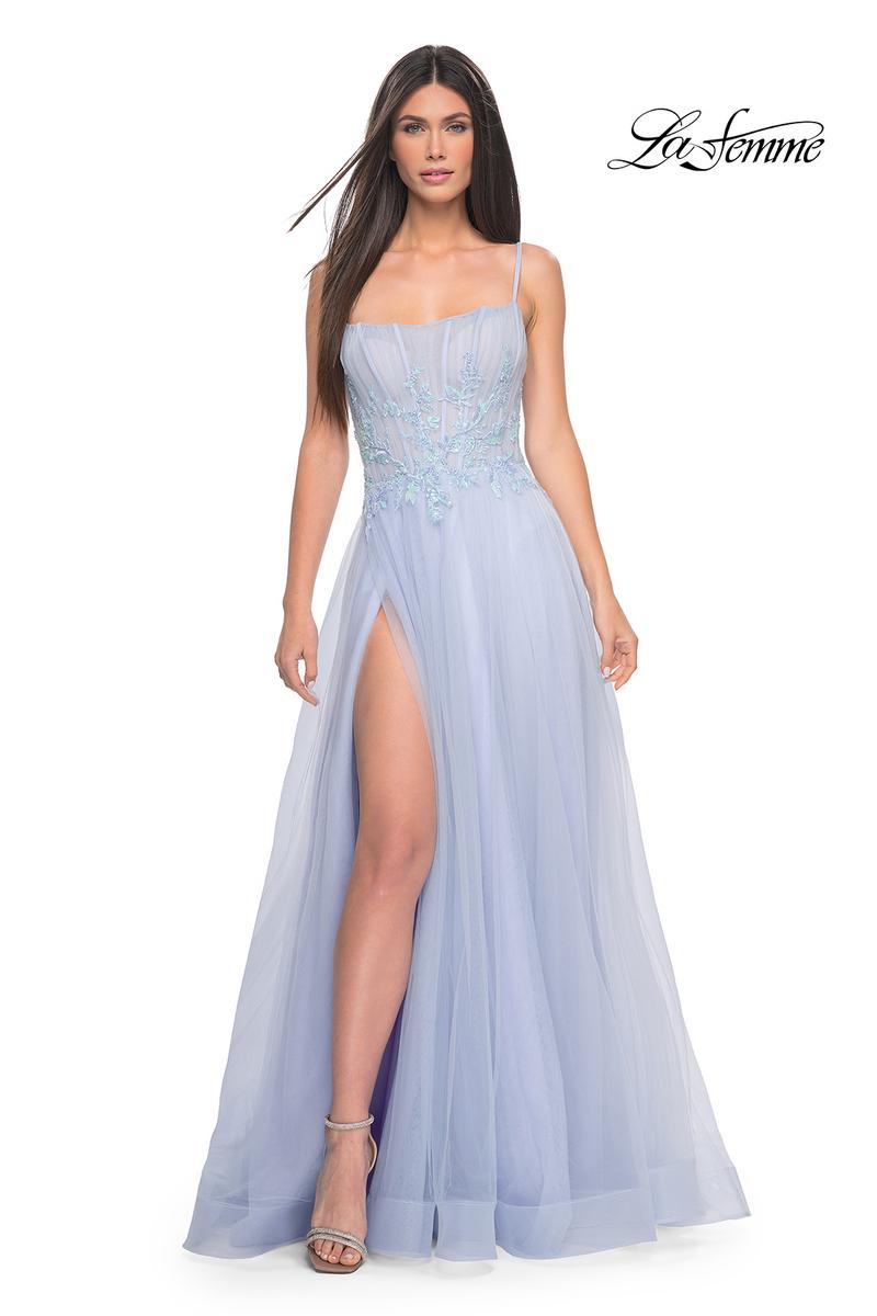 La Femme Dress 32293 - LIGHT PERIWINKLE