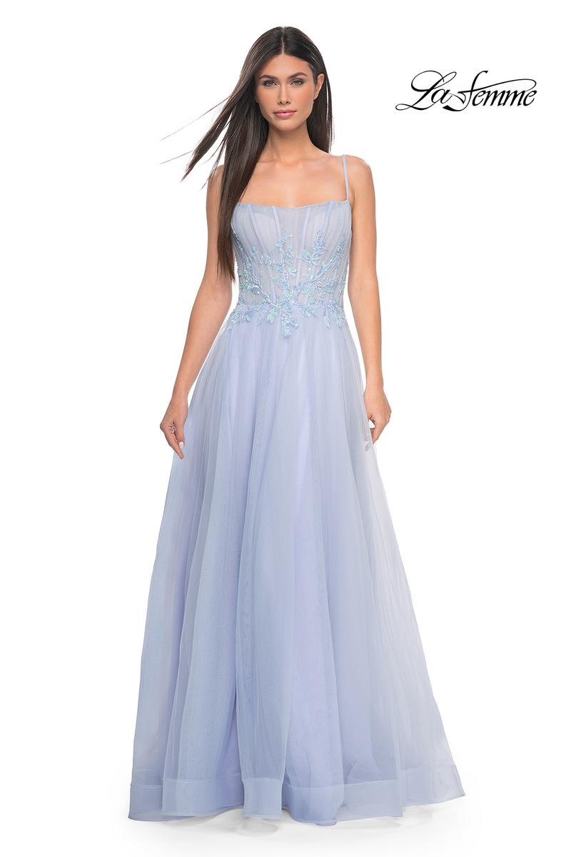 La Femme Dress 32293 - LIGHT PERIWINKLE